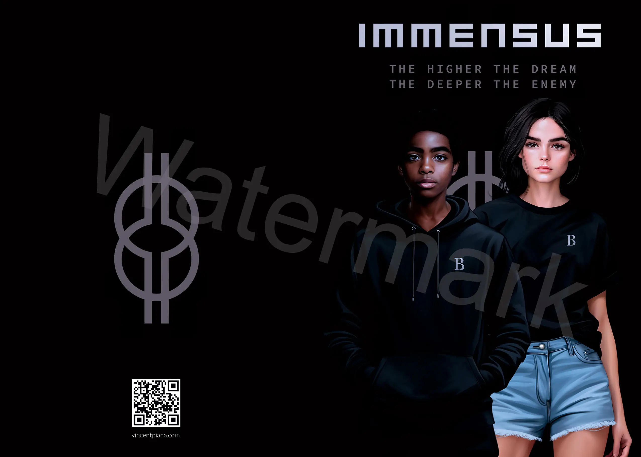 Immensus greeting card, Brian and Electra poster