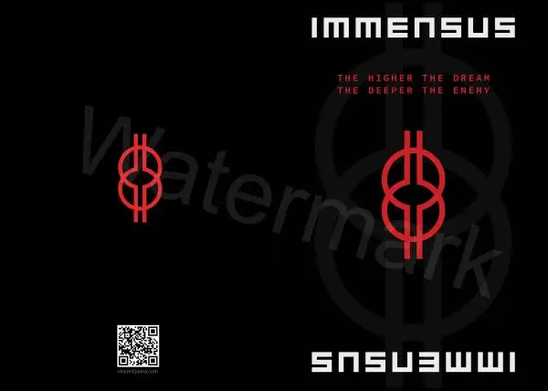 Immensus greeting card, book cover