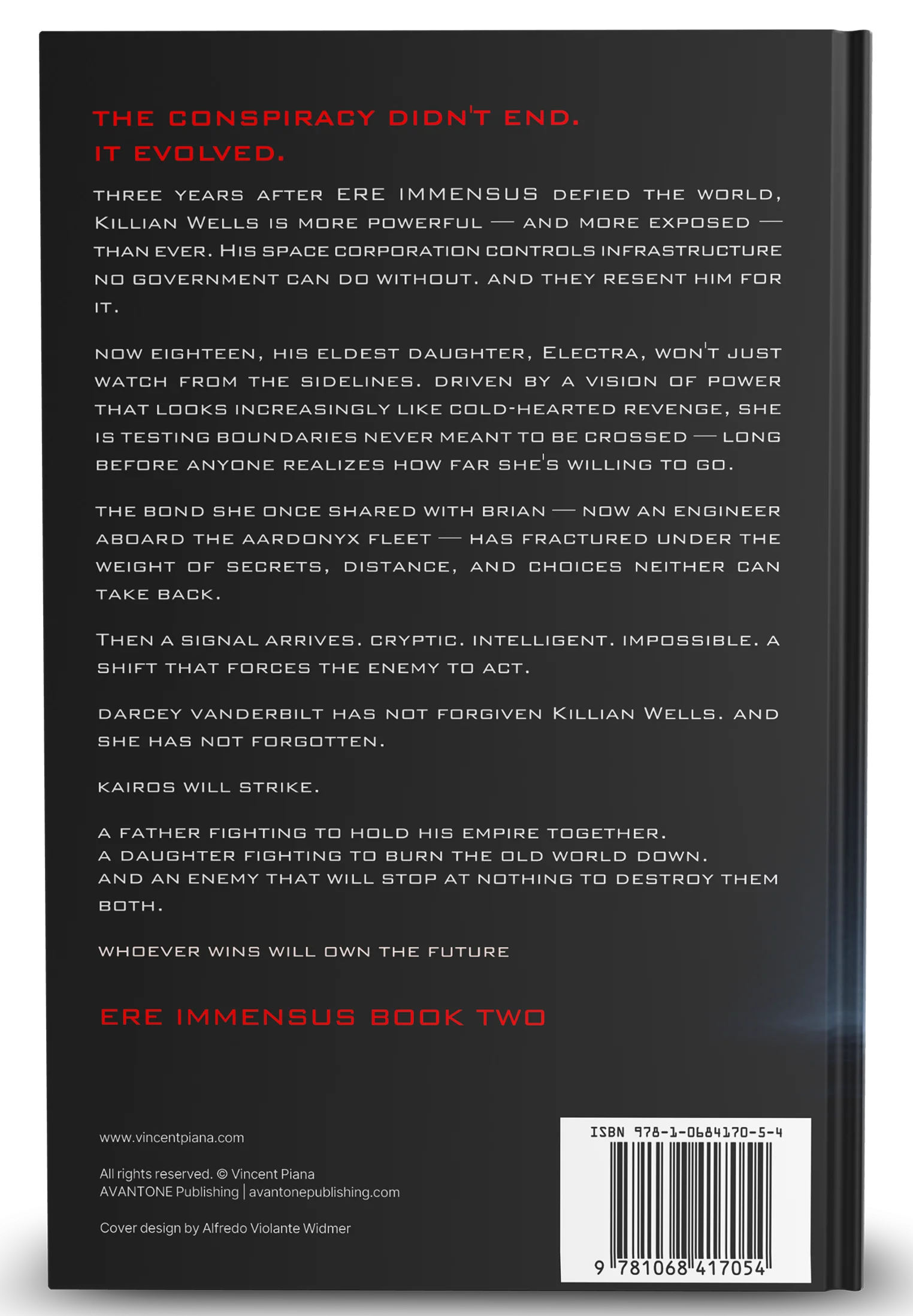 Kairos Paperback - back cover